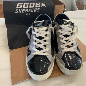 Golden Goose Superstar in Black Patent Leather (Size 39)